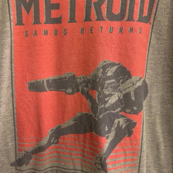 Nintendo Metroid Grey T Shirt Mens Size Large - Picture 2 of 5